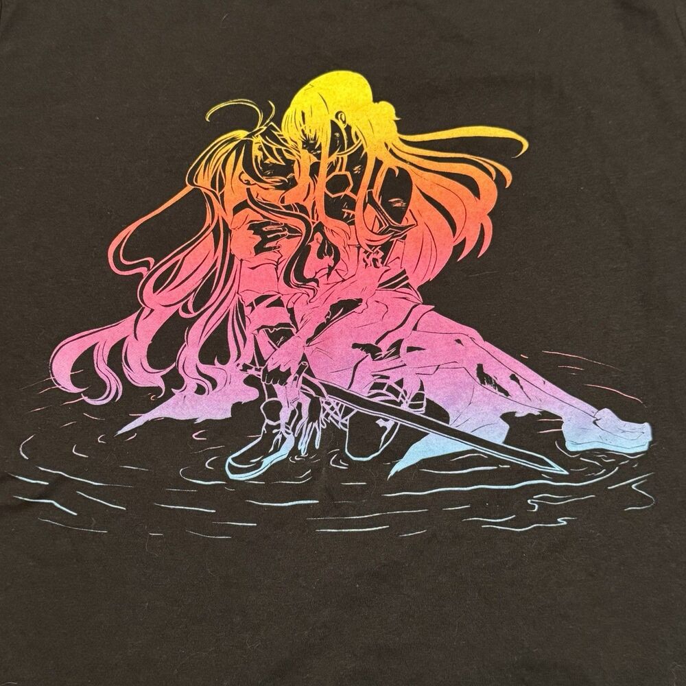 Anime Graphic T-Shirt Size S Sword Nymph